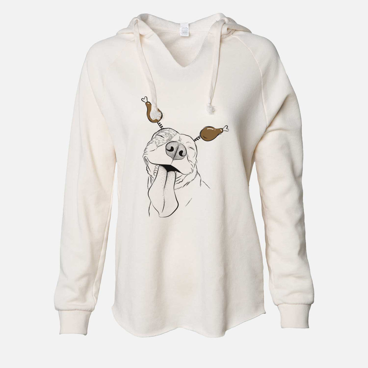 Thanksgiving Xena the American Staffordshire Terrier - Cali Wave Hooded Sweatshirt