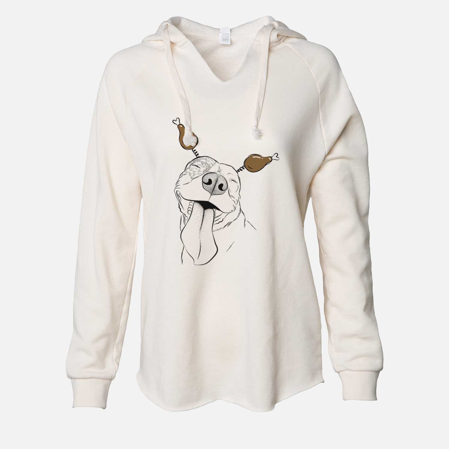 Thanksgiving Xena the American Staffordshire Terrier - Cali Wave Hooded Sweatshirt