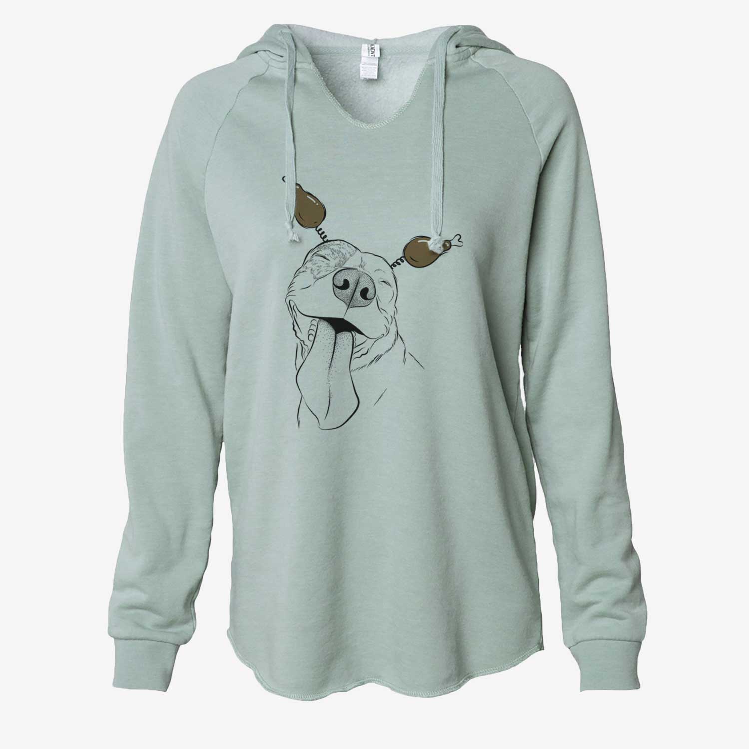 Thanksgiving Xena the American Staffordshire Terrier - Cali Wave Hooded Sweatshirt