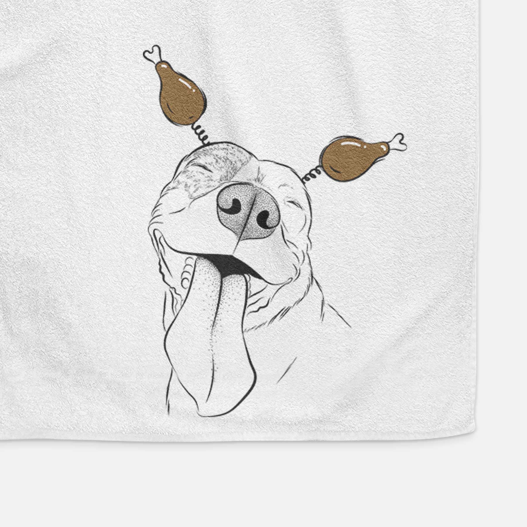 Xena the American Staffordshire Terrier Decorative Hand Towel