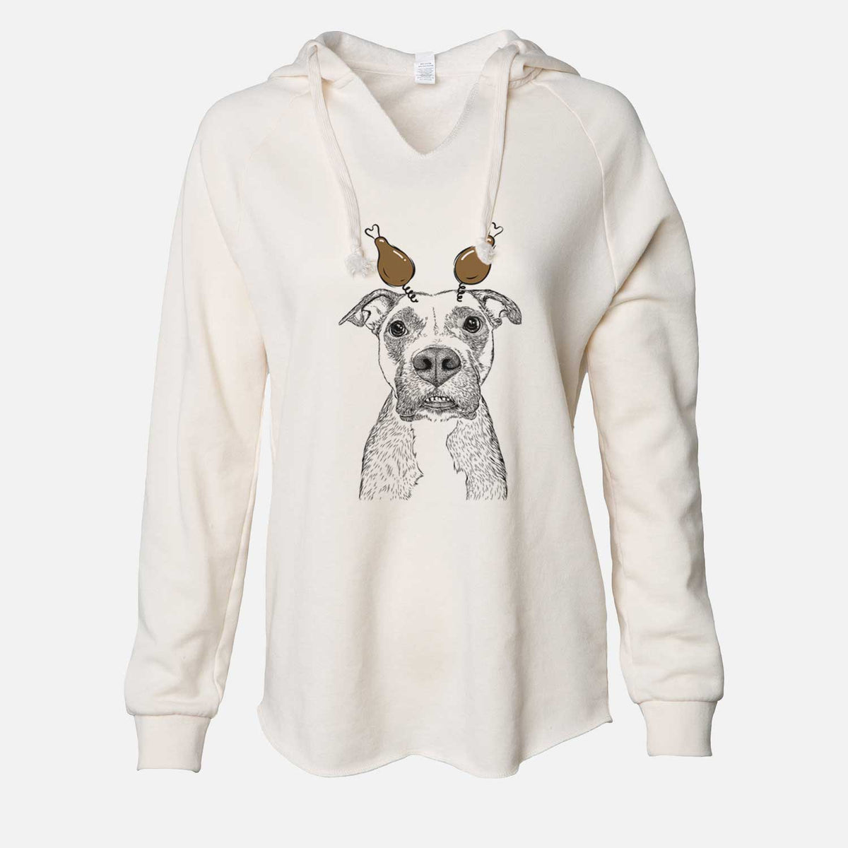 Thanksgiving Xena the Mixed Breed - Cali Wave Hooded Sweatshirt