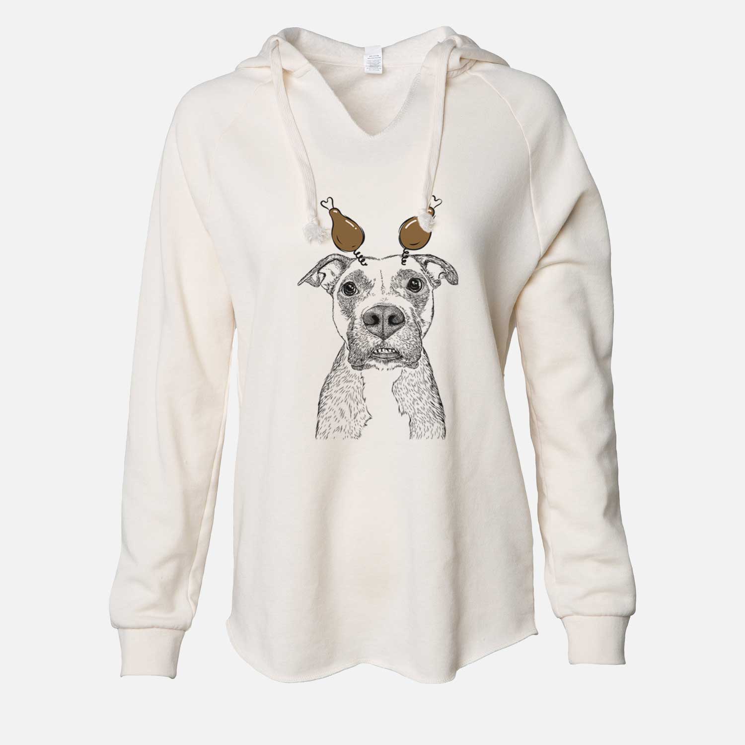 Thanksgiving Xena the Mixed Breed - Cali Wave Hooded Sweatshirt