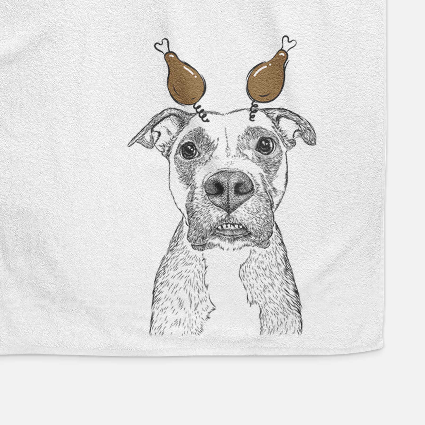 Xena the Mixed Breed Decorative Hand Towel