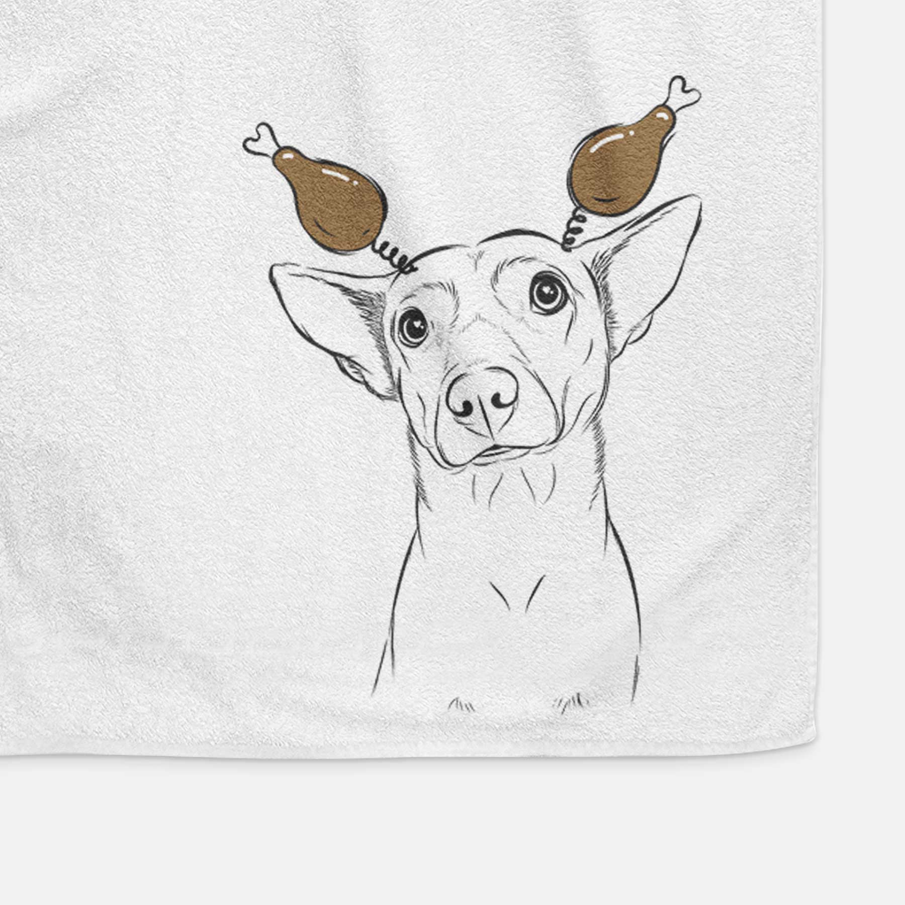 Yogi the Mixed Breed Decorative Hand Towel