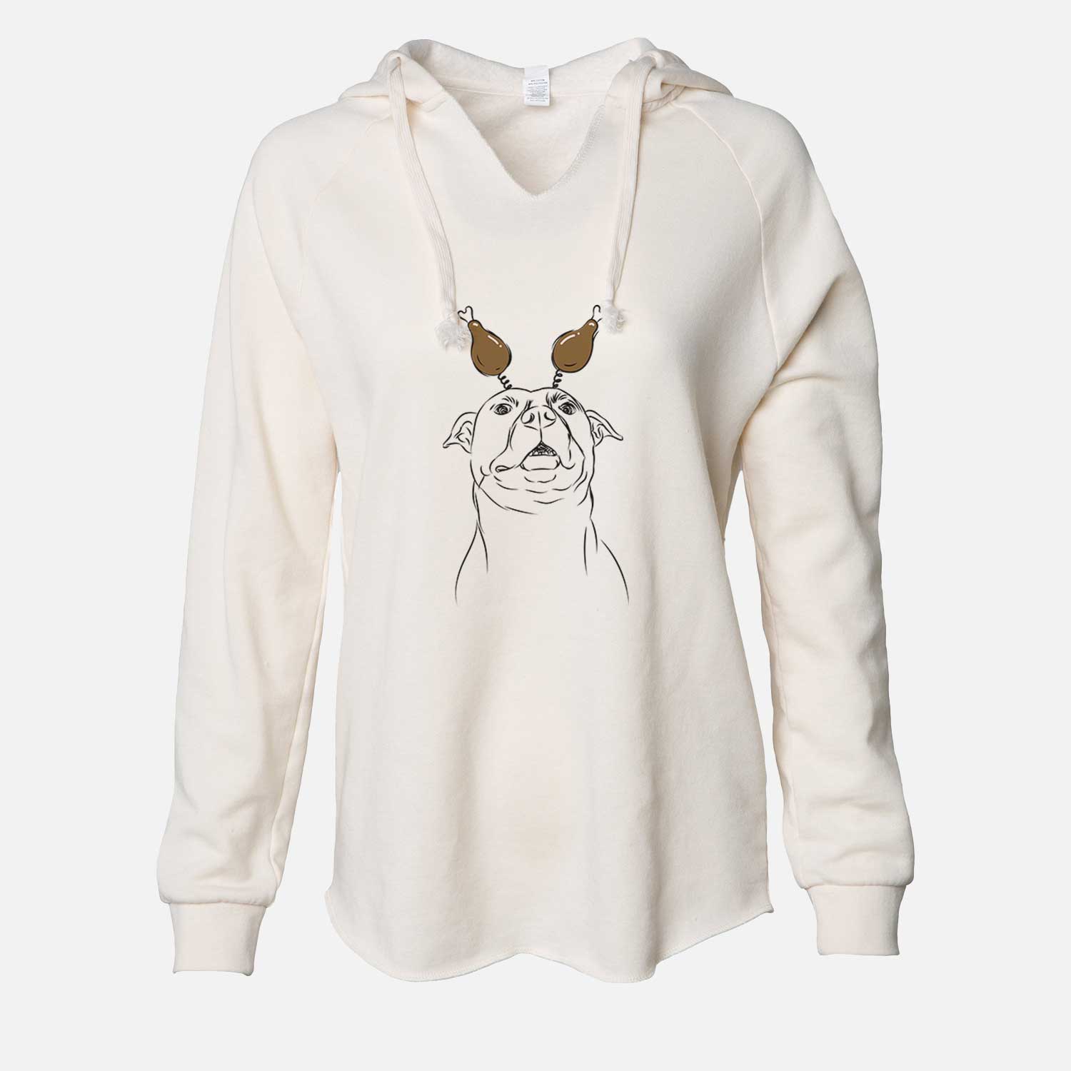 Thanksgiving Zada the Pitbull - Cali Wave Hooded Sweatshirt