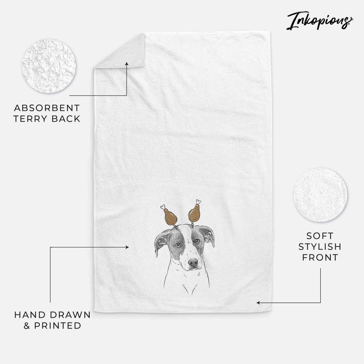 Zephyr the Pointer Mix Decorative Hand Towel