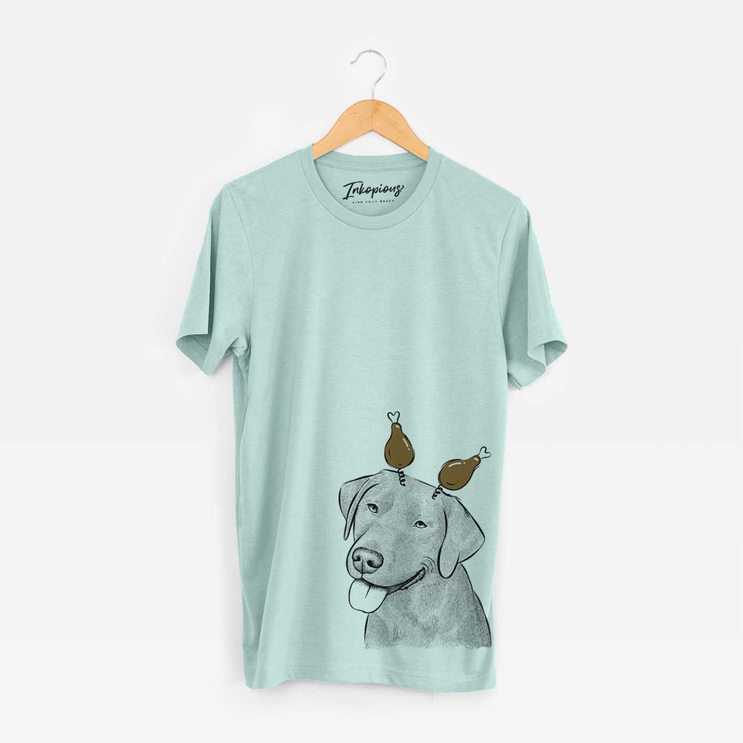 Thanksgiving Zeppelin the Black Labrador - Unisex Crewneck