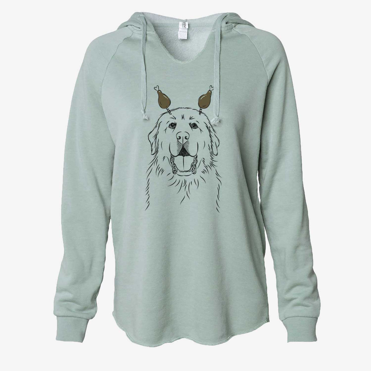Thanksgiving Zeus the Great Pyrenees - Cali Wave Hooded Sweatshirt