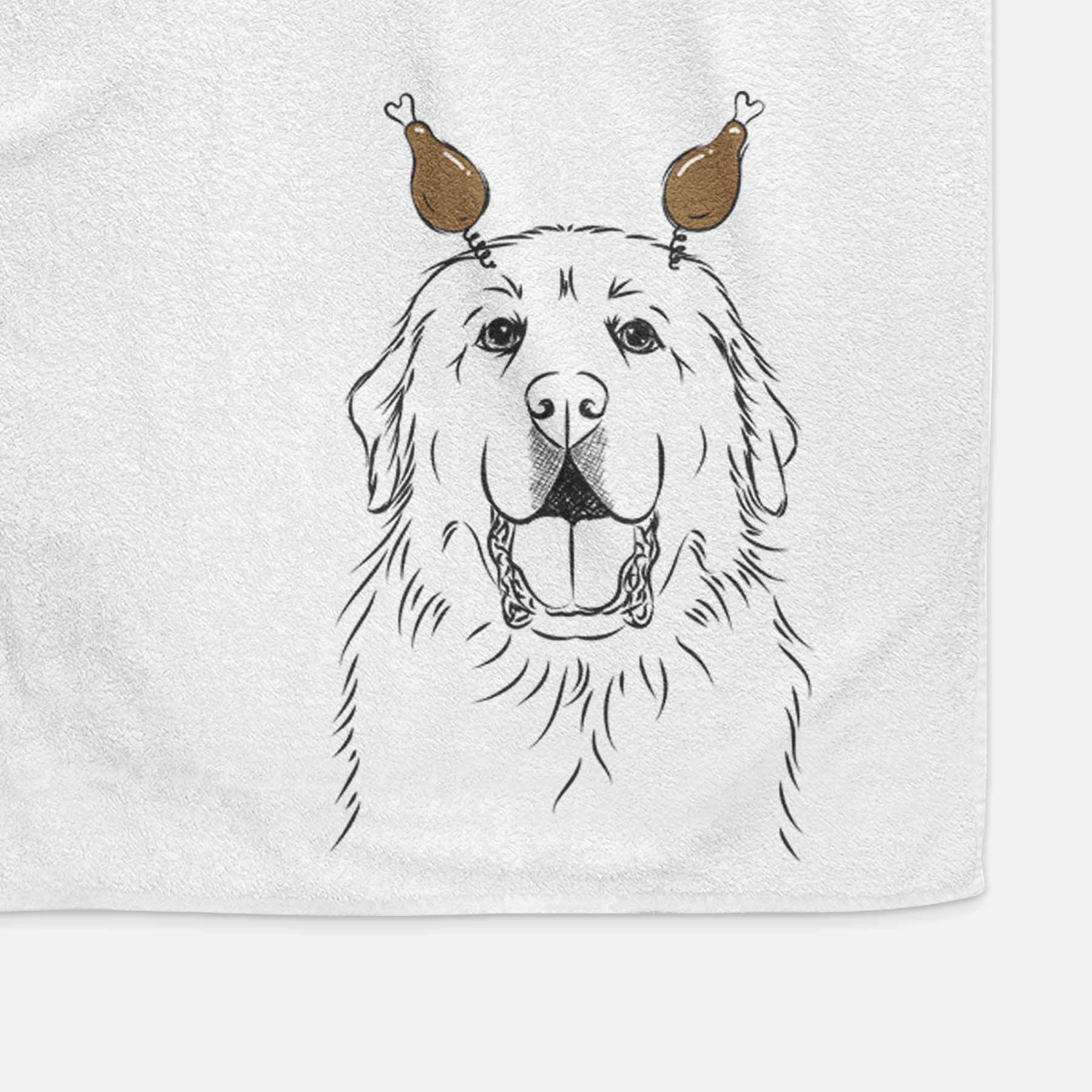 Zeus the Great Pyrenees Decorative Hand Towel