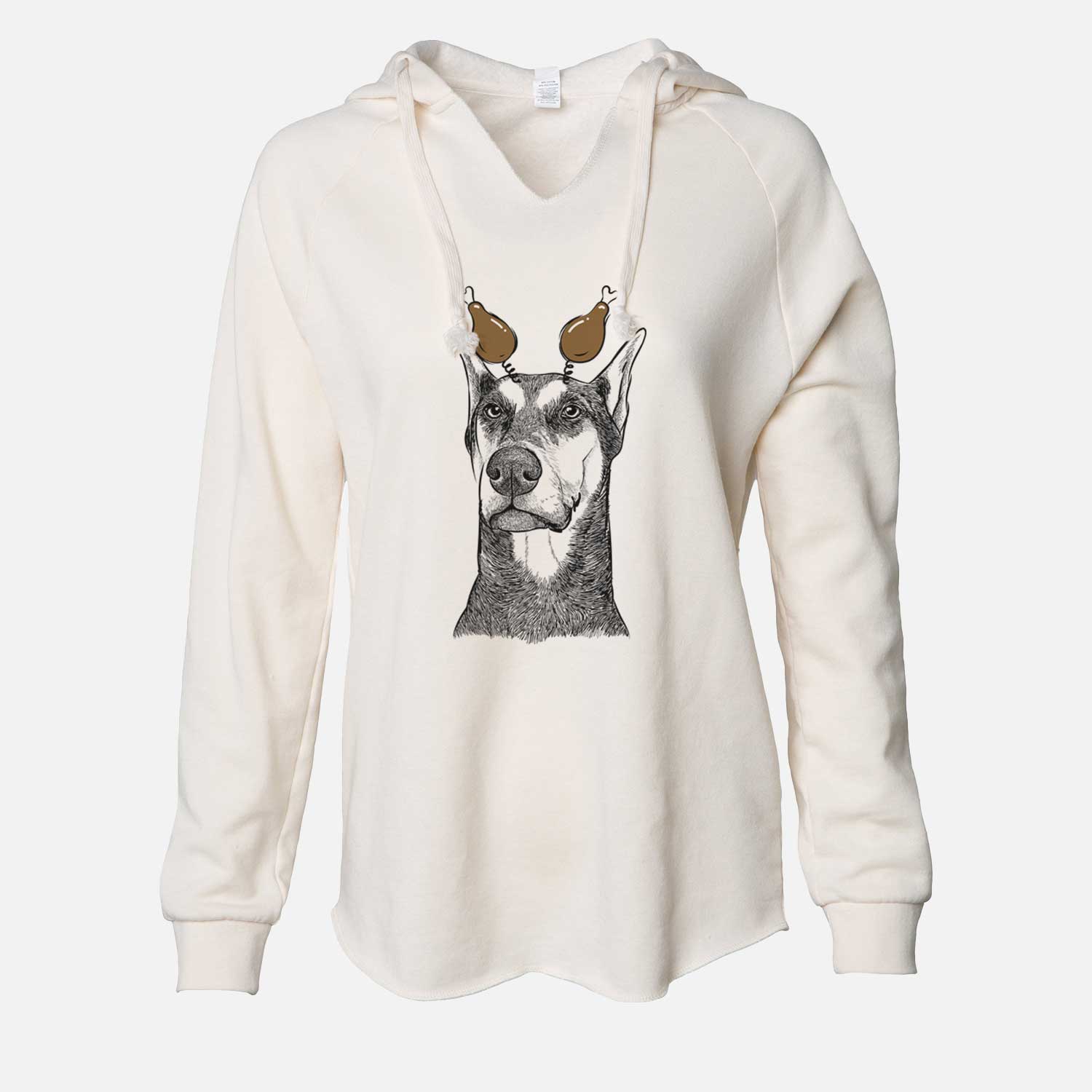 Thanksgiving Zeus the Doberman Pinscher - Cali Wave Hooded Sweatshirt