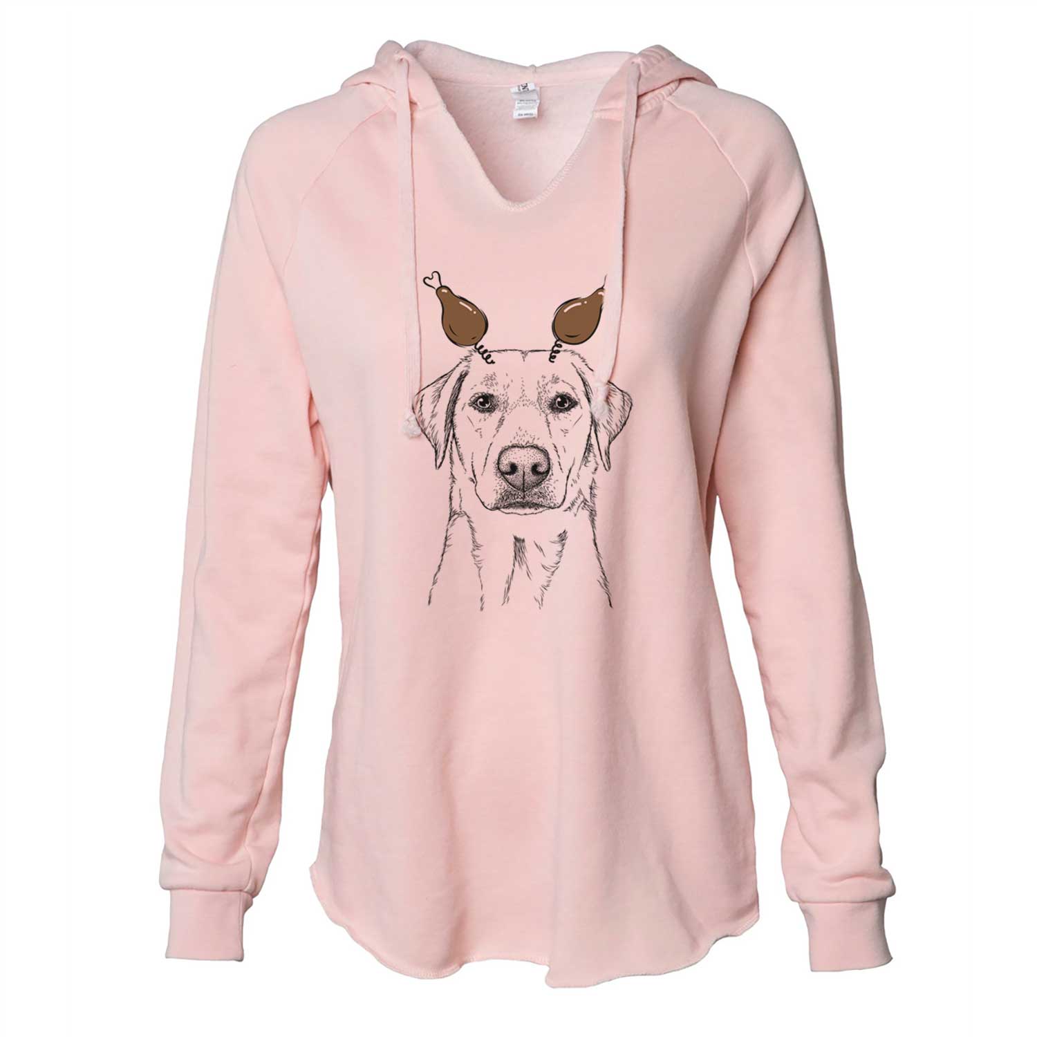 Thanksgiving Zoe the Yellow Lab - Cali Wave Hooded Sweatshirt