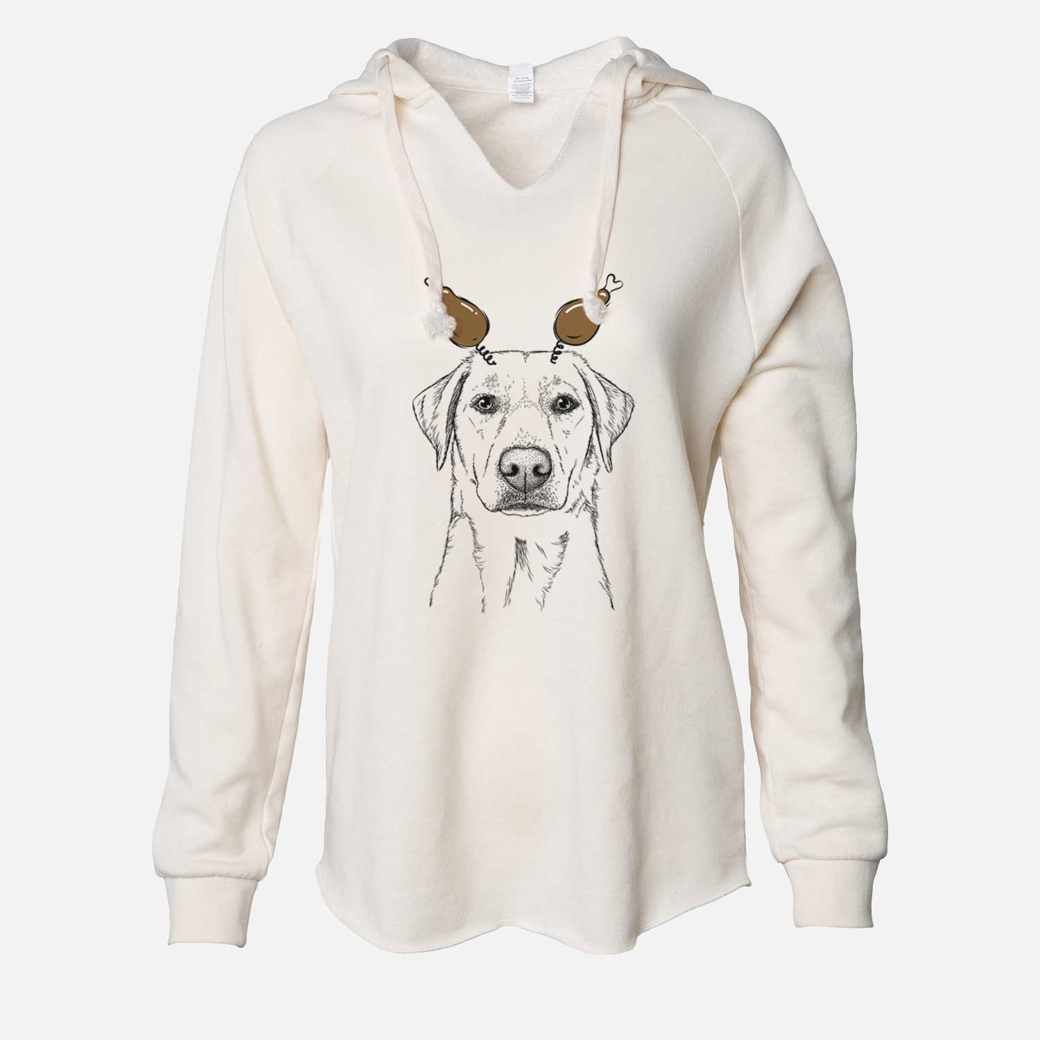 Thanksgiving Zoe the Yellow Lab - Cali Wave Hooded Sweatshirt