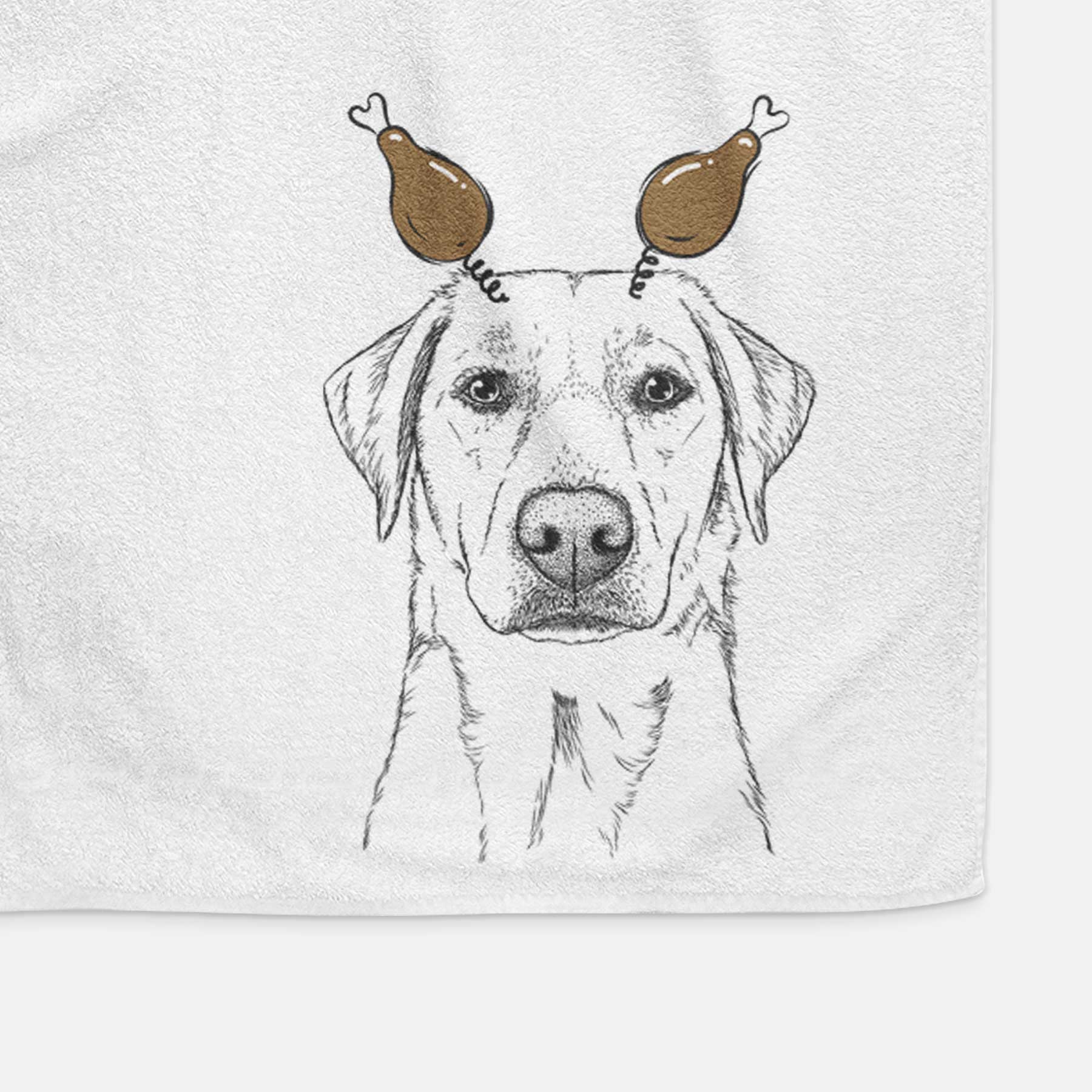 Zoe the Yellow Lab Decorative Hand Towel