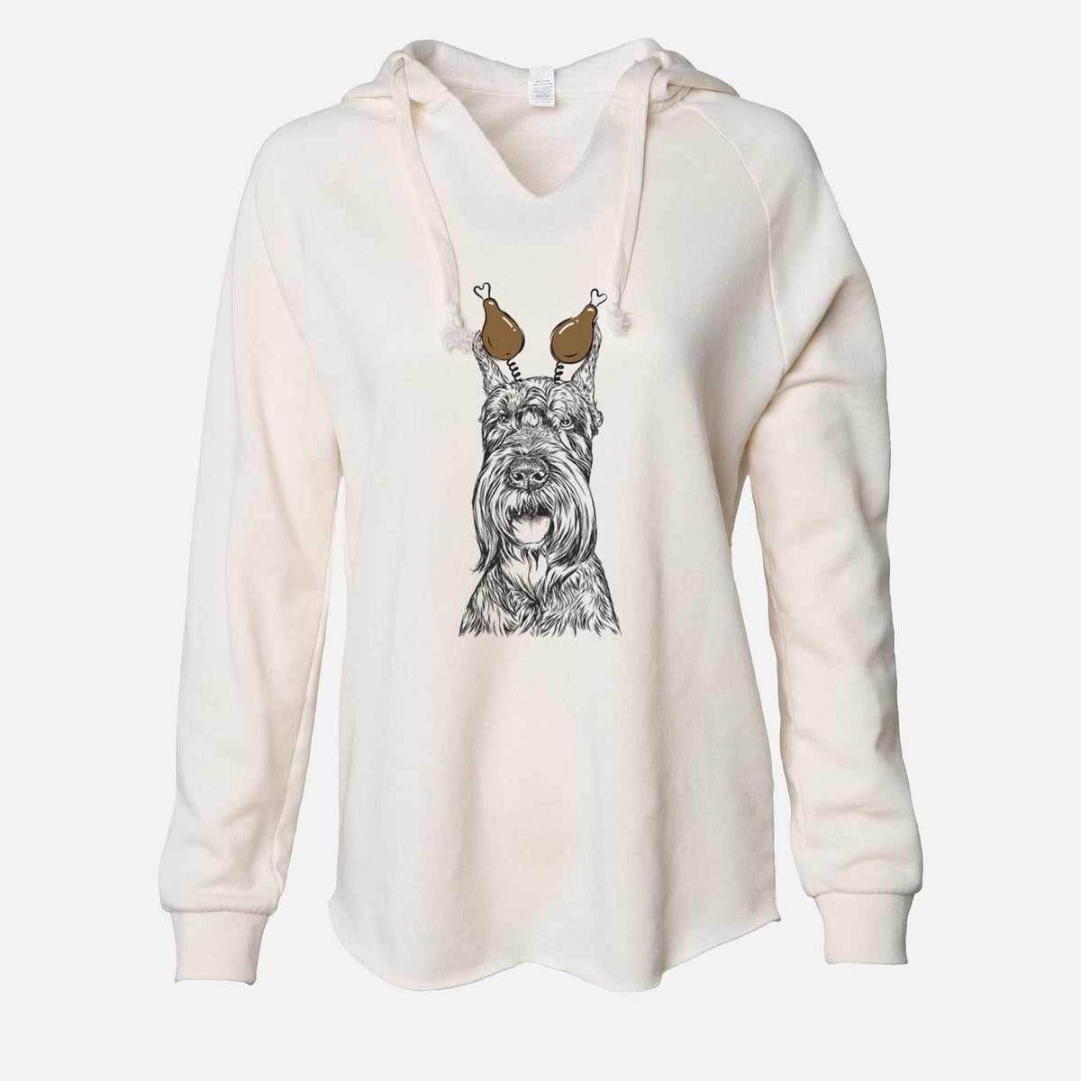 Thanksgiving Zuri the Giant Schnauzer - Cali Wave Hooded Sweatshirt