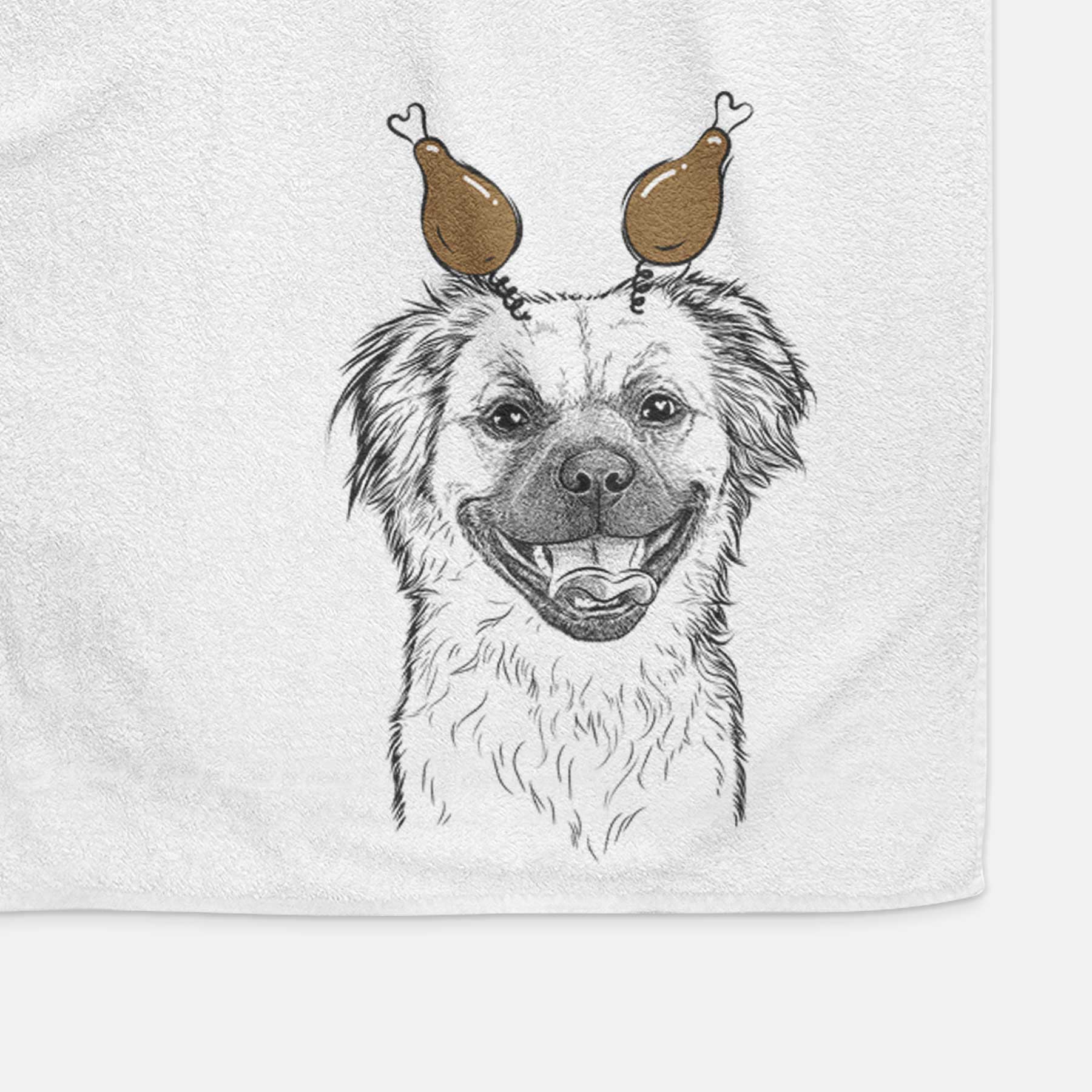 Zuri the Spaniel Mix Decorative Hand Towel