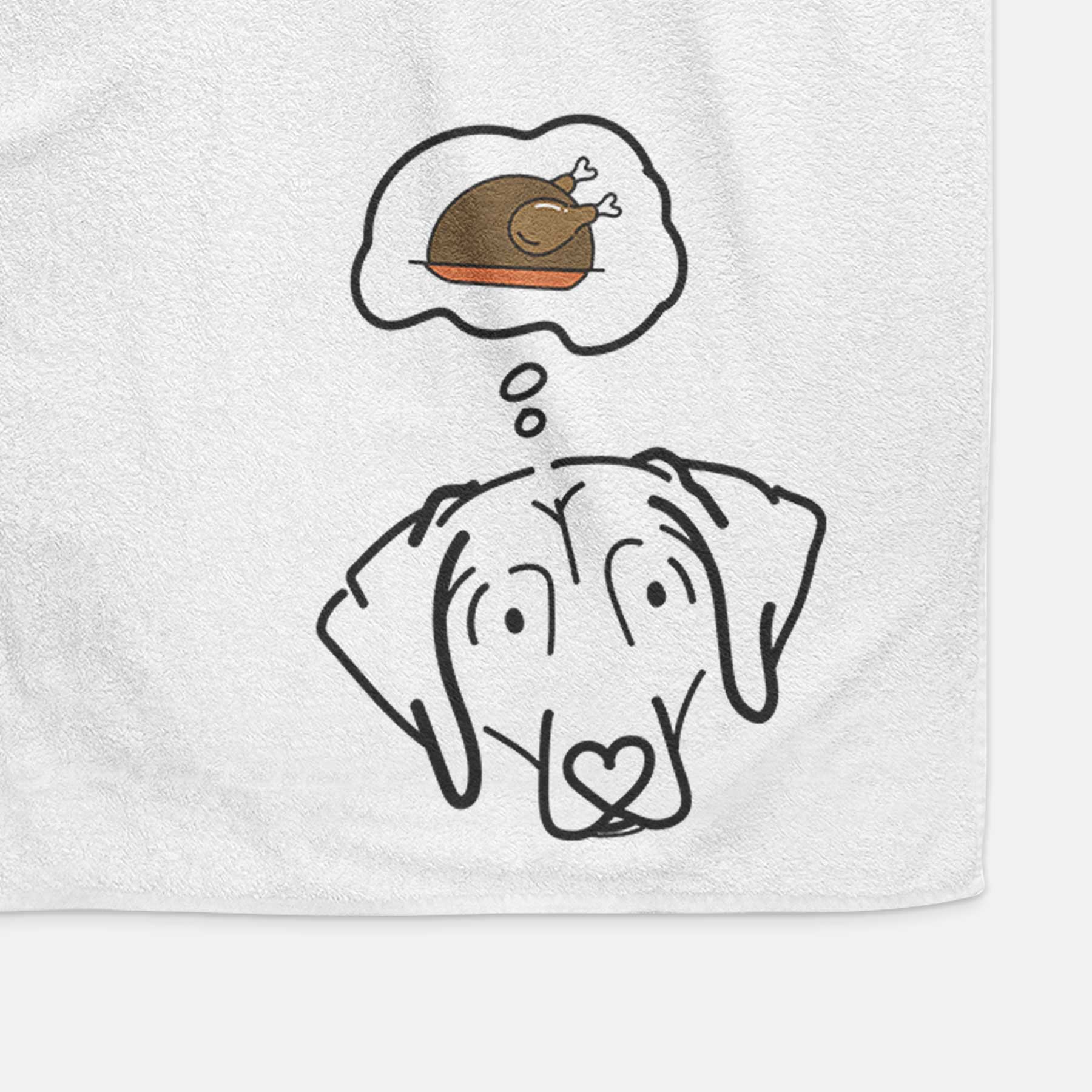 Turkey Thoughts Beagle - Aly - Decorative Hand Towel