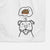 Turkey Thoughts Happy American Staffordshire Terrier - Decorative Hand Towel