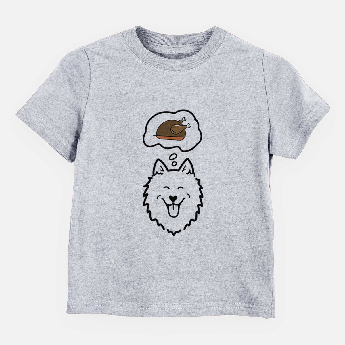 Turkey Thoughts American Eskimo - Kids/Youth/Toddler Shirt