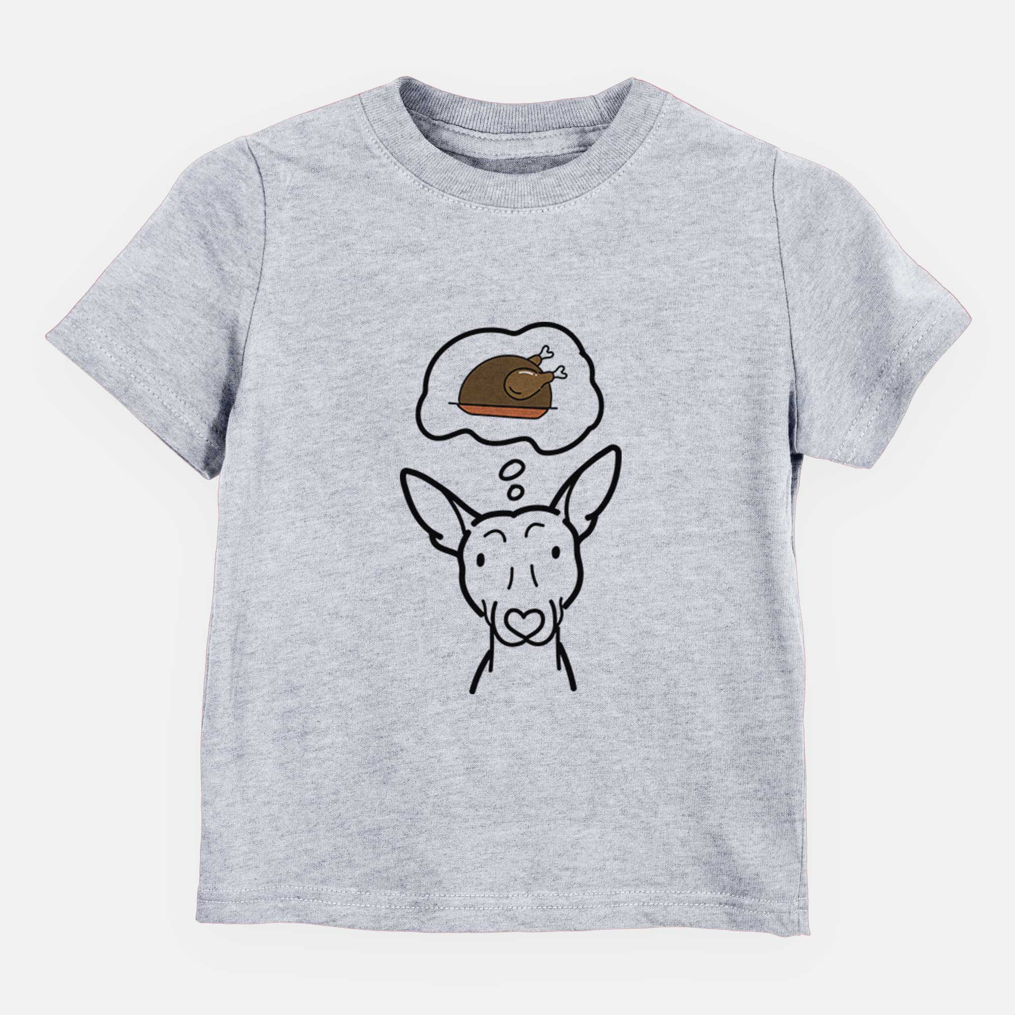 Turkey Thoughts American Hairless Terrier - Kids/Youth/Toddler Shirt