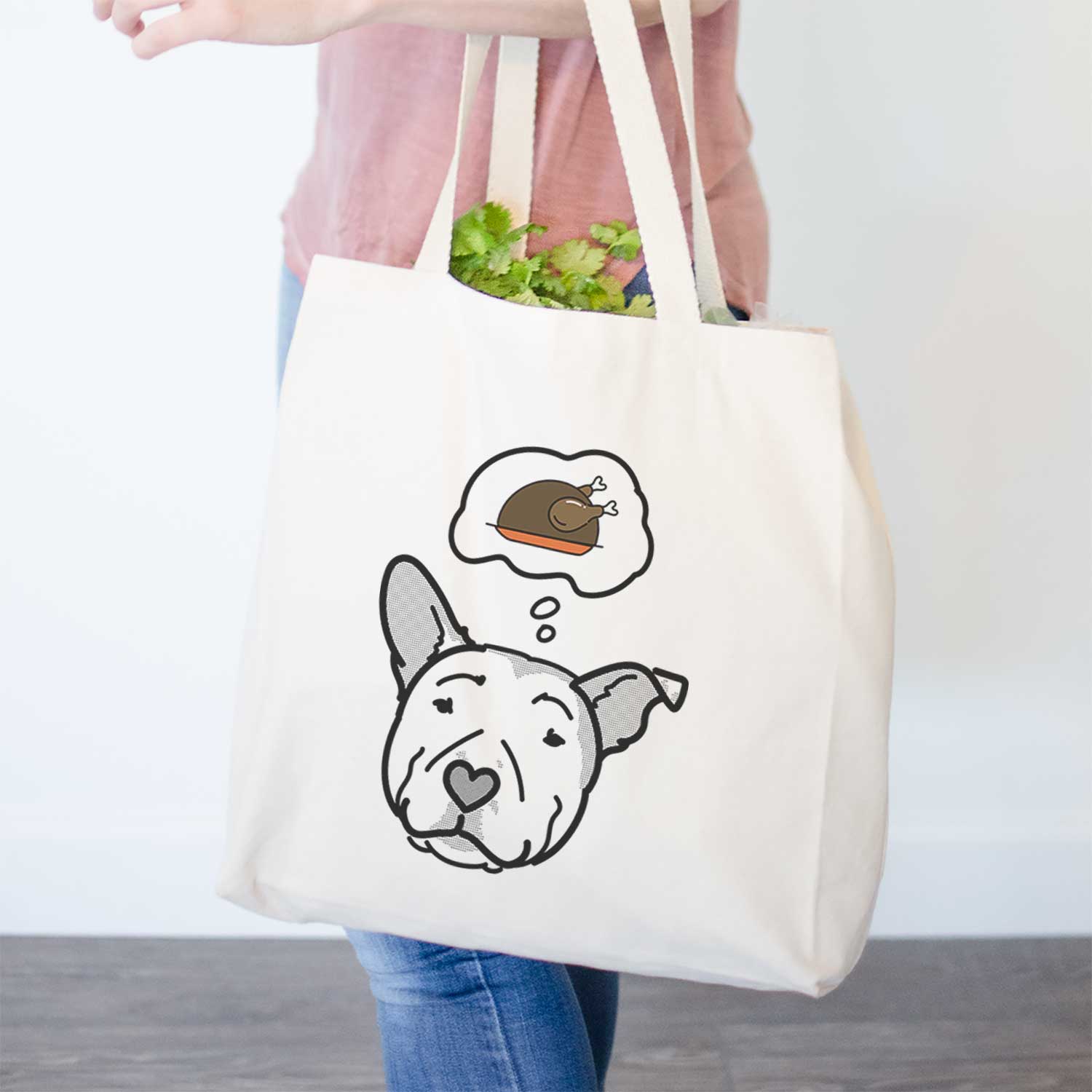 Turkey Thoughts Pitbull - Archer - Tote Bag