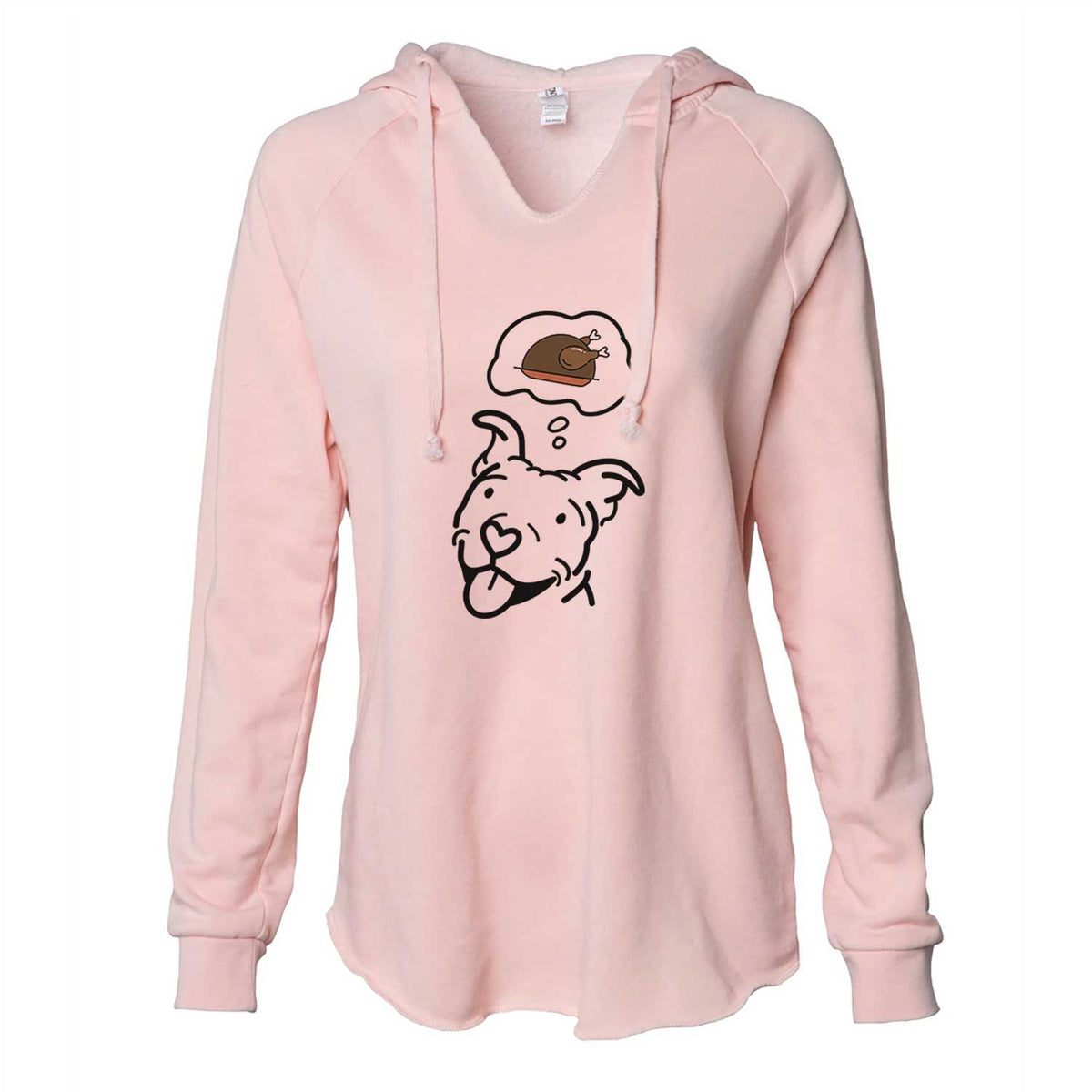 Turkey Thoughts Pitbull - Arlo - Cali Wave Hooded Sweatshirt