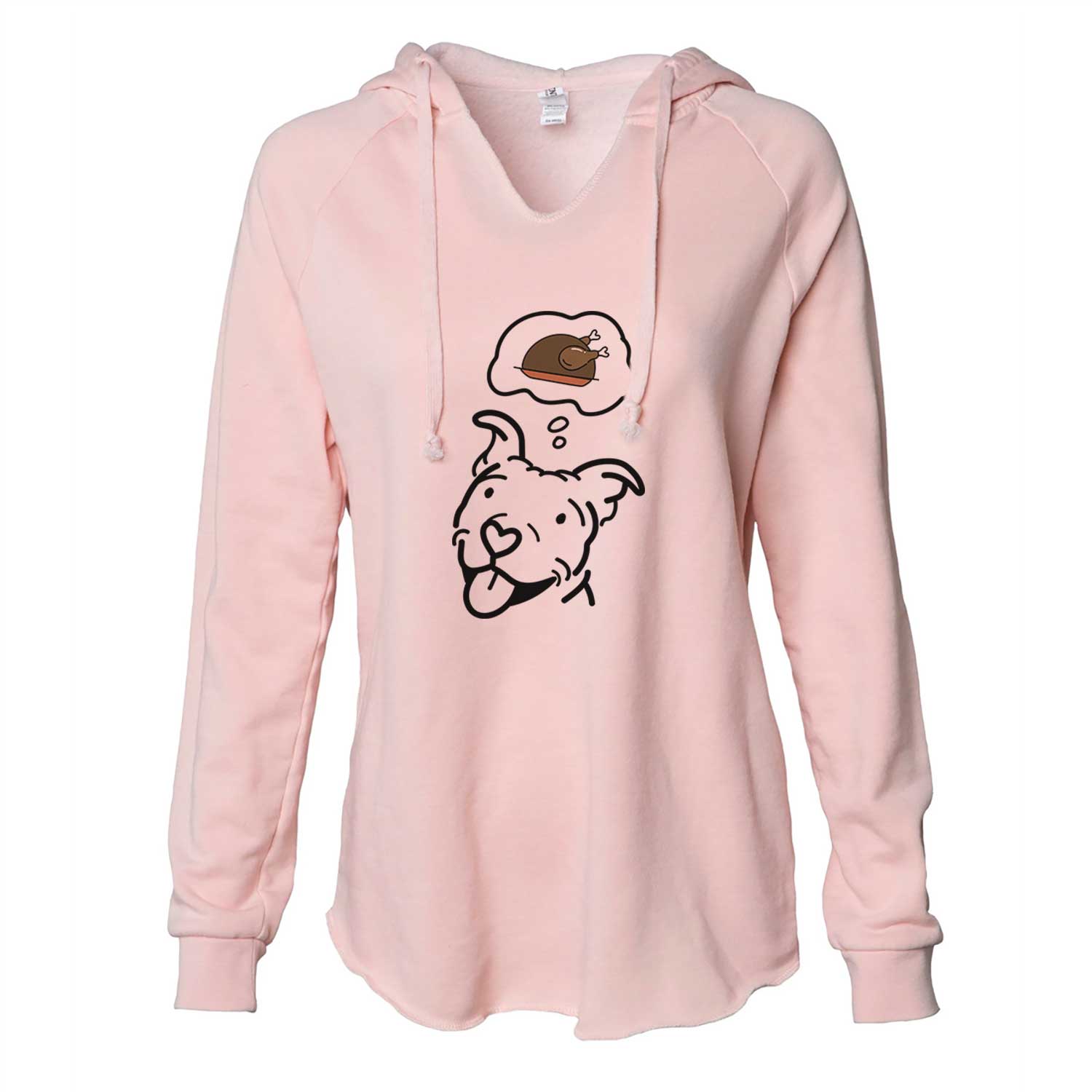 Turkey Thoughts Pitbull - Arlo - Cali Wave Hooded Sweatshirt