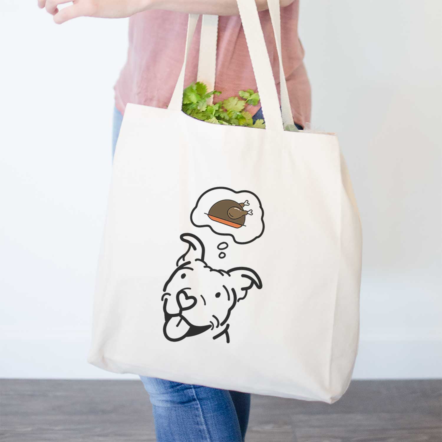 Turkey Thoughts Pitbull - Arlo - Tote Bag