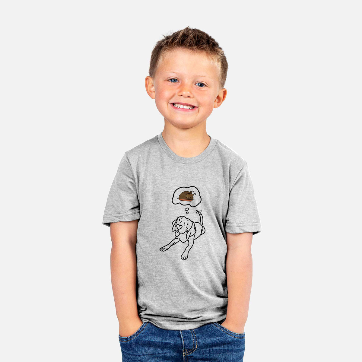 Turkey Thoughts Beagle - Bagel - Kids/Youth/Toddler Shirt