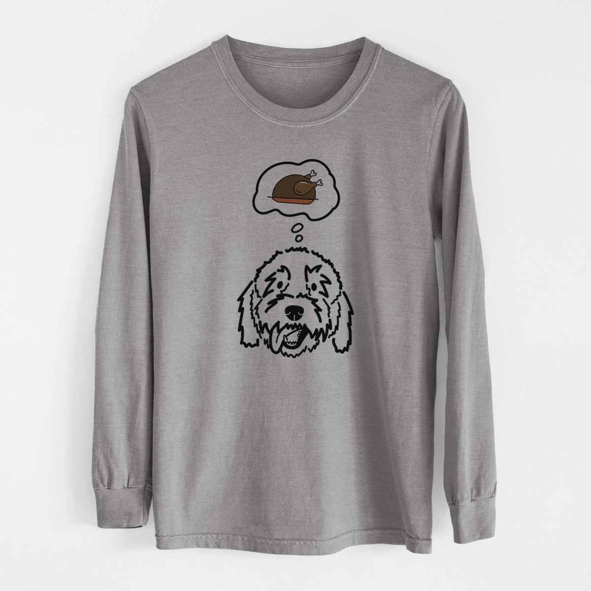 Turkey Thoughts Goldendoodle - Barry - Heavyweight 100% Cotton Long Sleeve