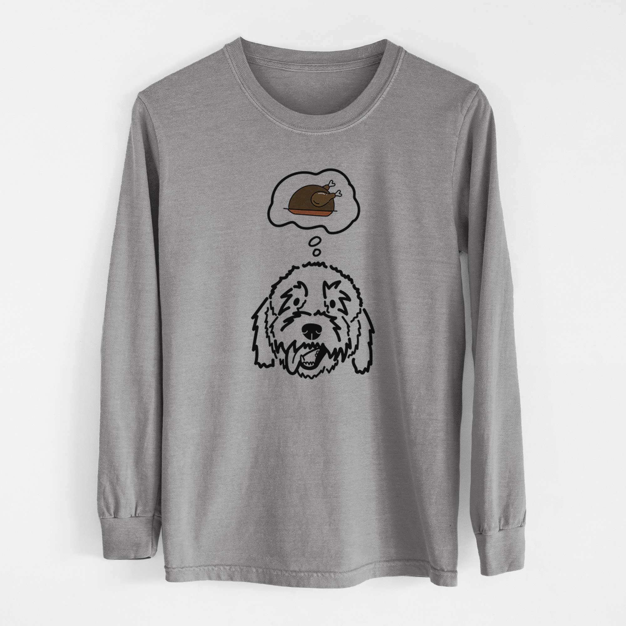 Turkey Thoughts Goldendoodle - Barry - Heavyweight 100% Cotton Long Sleeve