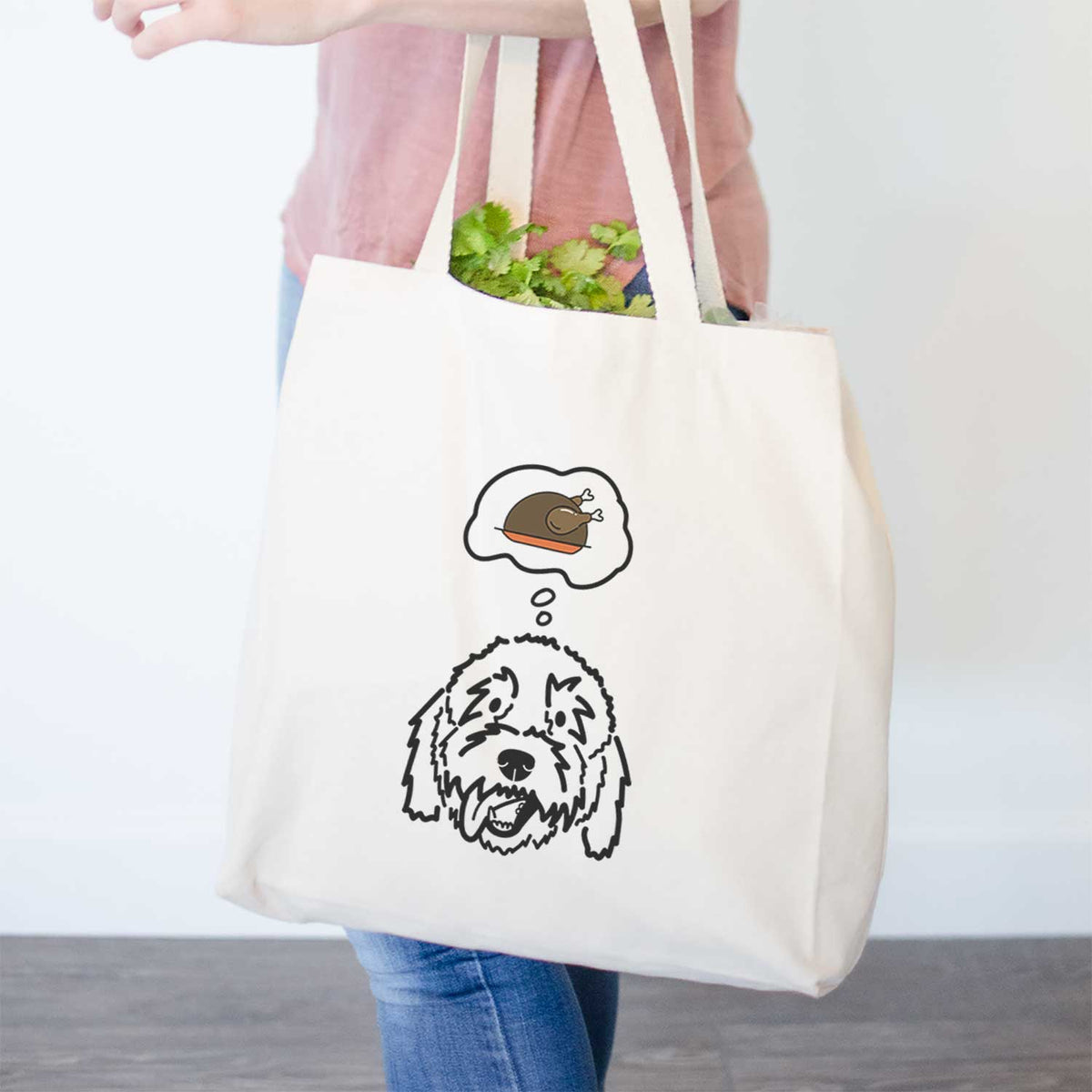 Turkey Thoughts Goldendoodle - Barry - Tote Bag