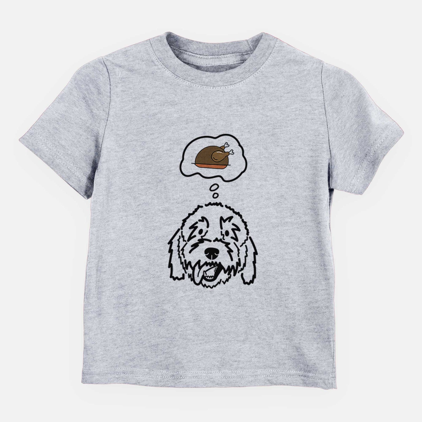 Turkey Thoughts Goldendoodle - Barry - Kids/Youth/Toddler Shirt