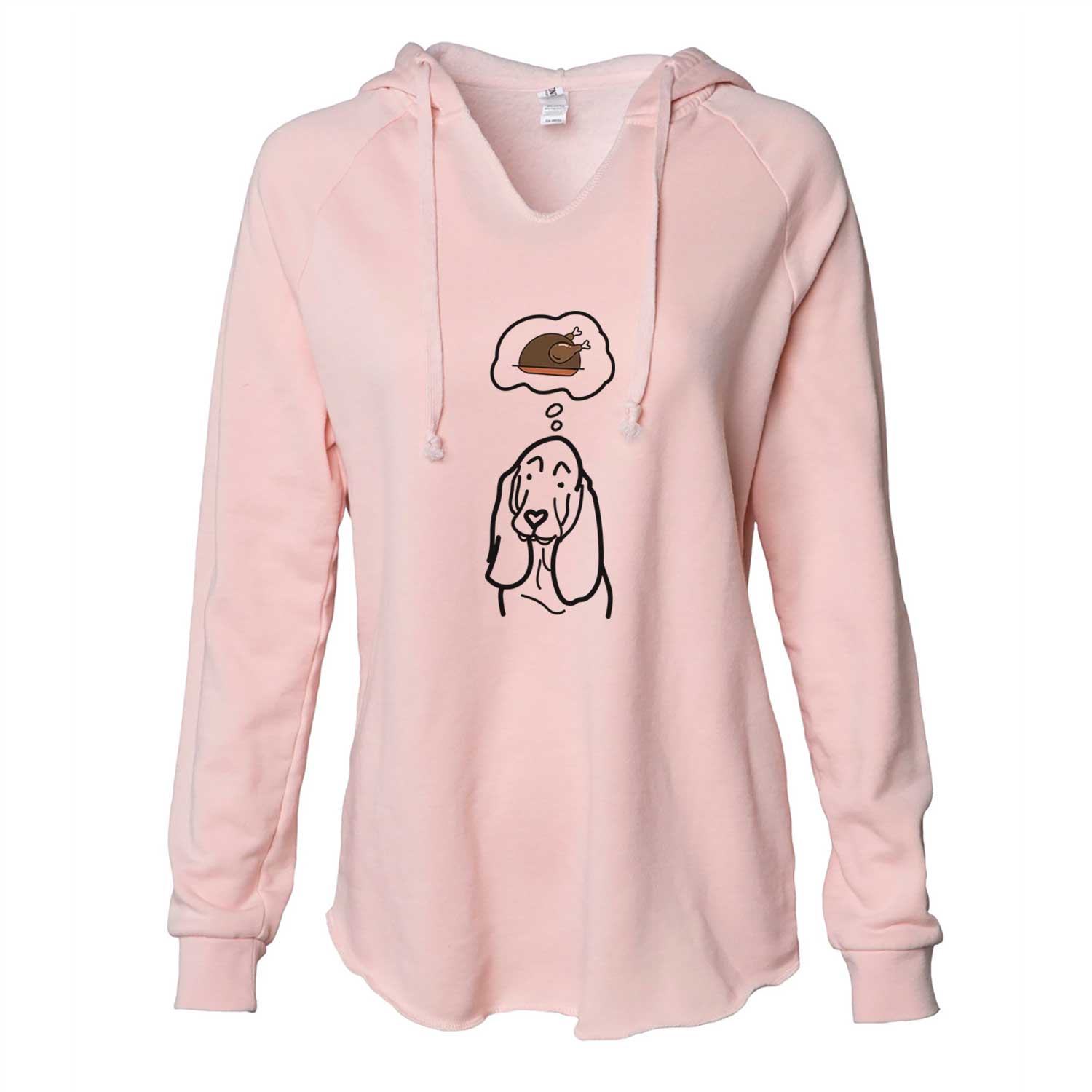 Turkey Thoughts Basset Hound - Cali Wave Hooded Sweatshirt