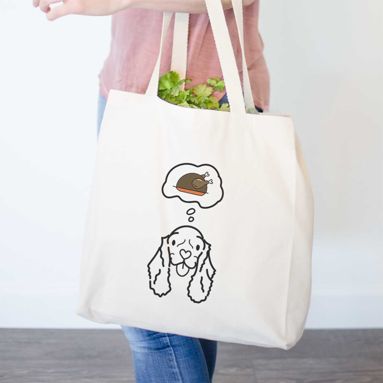 Turkey Thoughts American Cocker Spaniel - Bella - Tote Bag