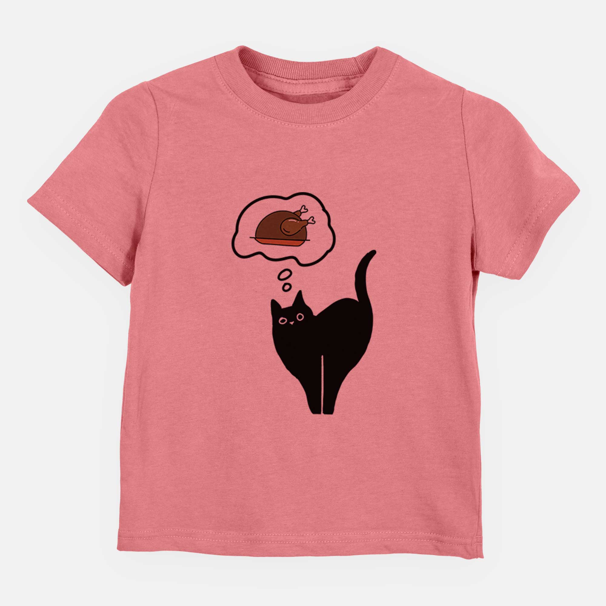 Turkey Thoughts Black Cat - Bella - Kids/Youth/Toddler Shirt