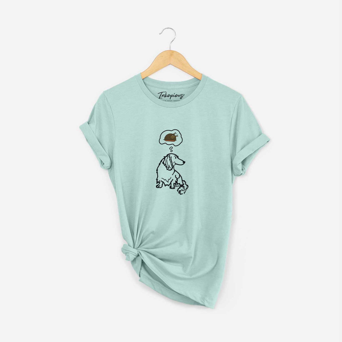 Turkey Thoughts Dachshund - Bella - Unisex Crewneck