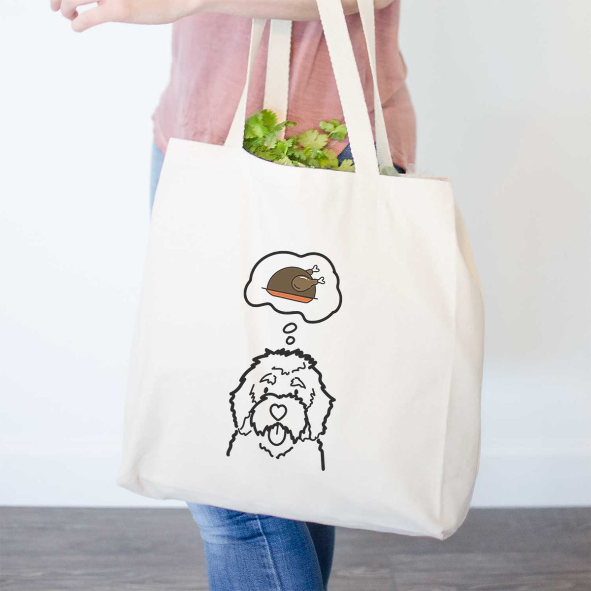 Turkey Thoughts Bernedoodle - Tote Bag