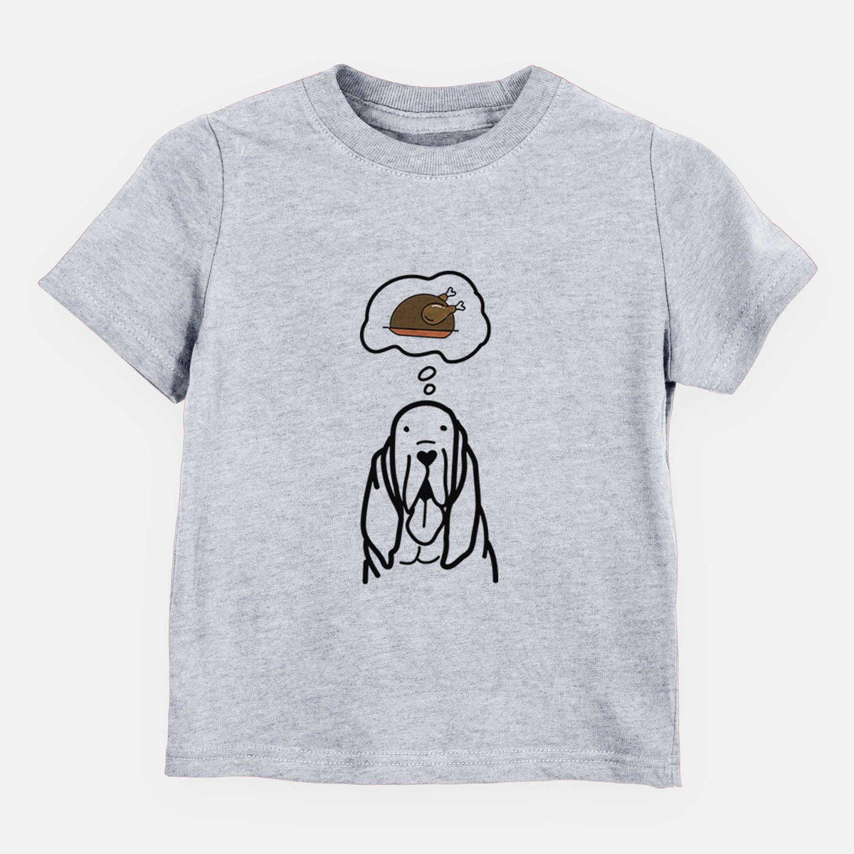 Turkey Thoughts Bloodhound - Kids/Youth/Toddler Shirt