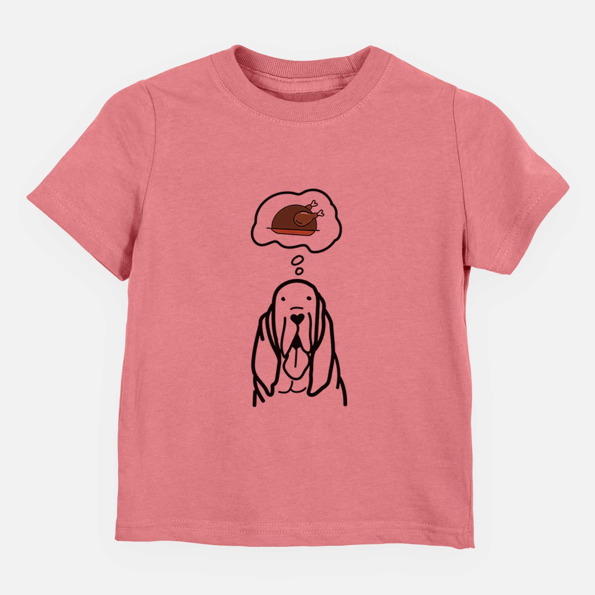 Turkey Thoughts Bloodhound - Kids/Youth/Toddler Shirt