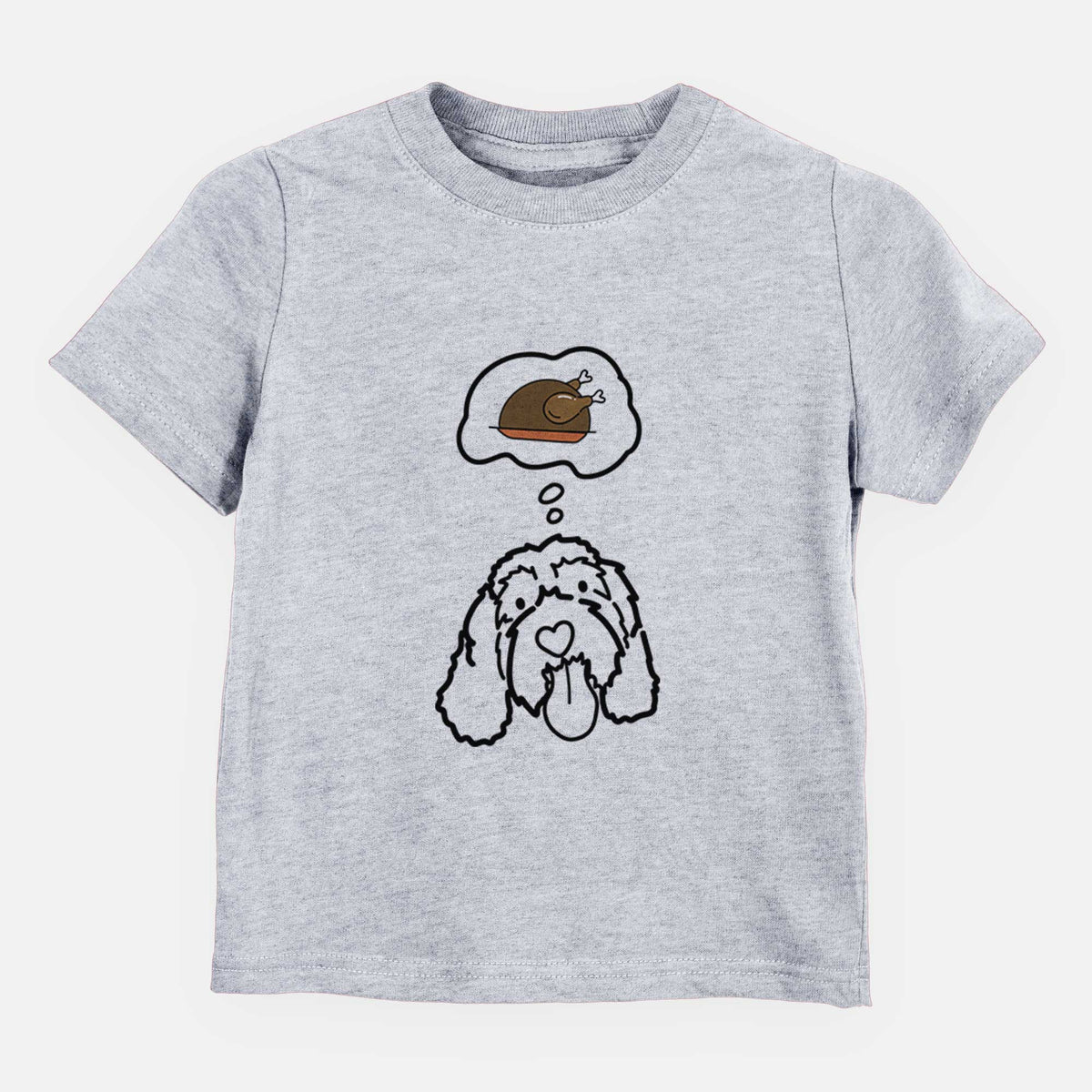 Turkey Thoughts Portguese Water Dog - Bo - Kids/Youth/Toddler Shirt