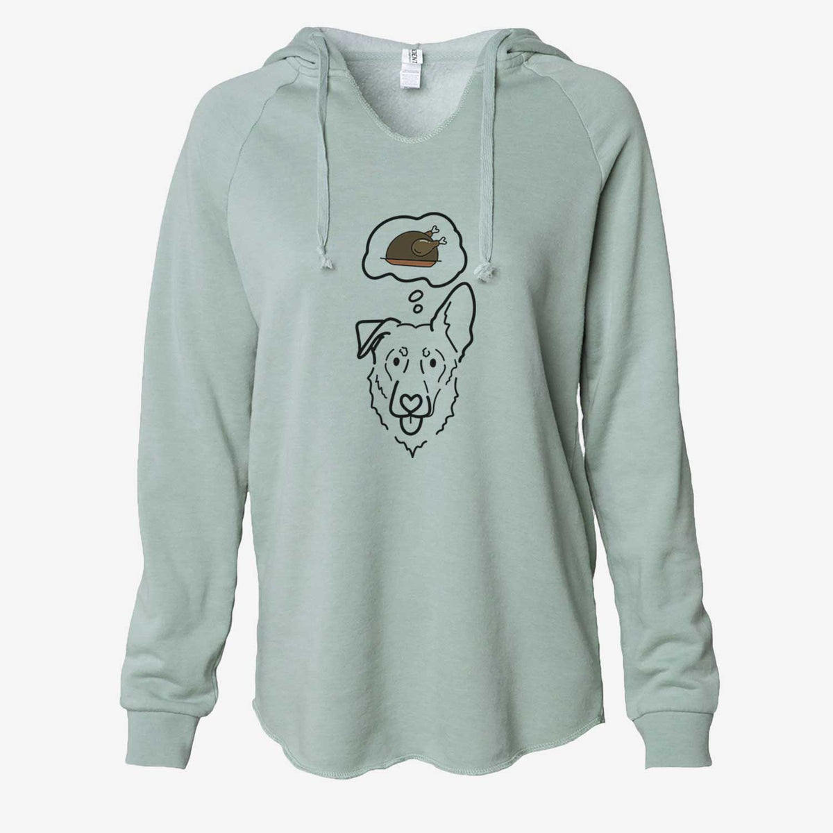 Turkey Thoughts Shepherd Mix - Bodhi - Cali Wave Hooded Sweatshirt
