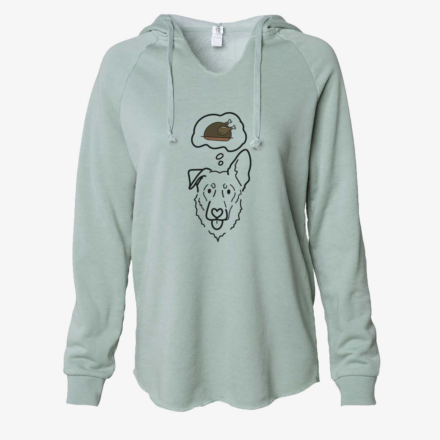 Turkey Thoughts Shepherd Mix - Bodhi - Cali Wave Hooded Sweatshirt