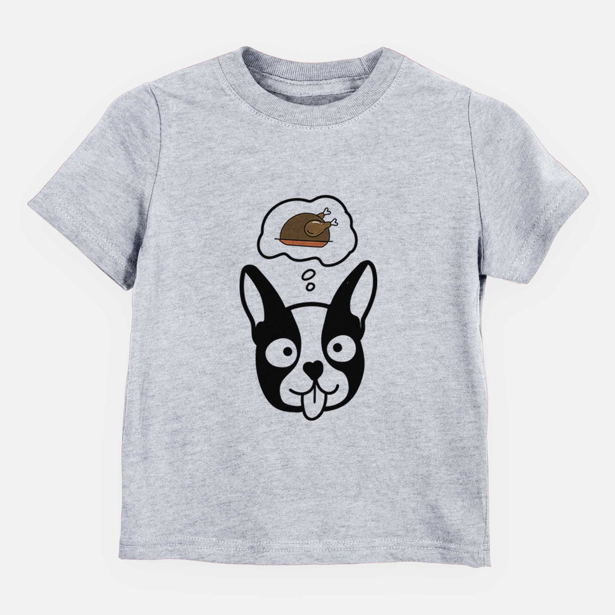 Turkey Thoughts Boston Terrier - Kids/Youth/Toddler Shirt