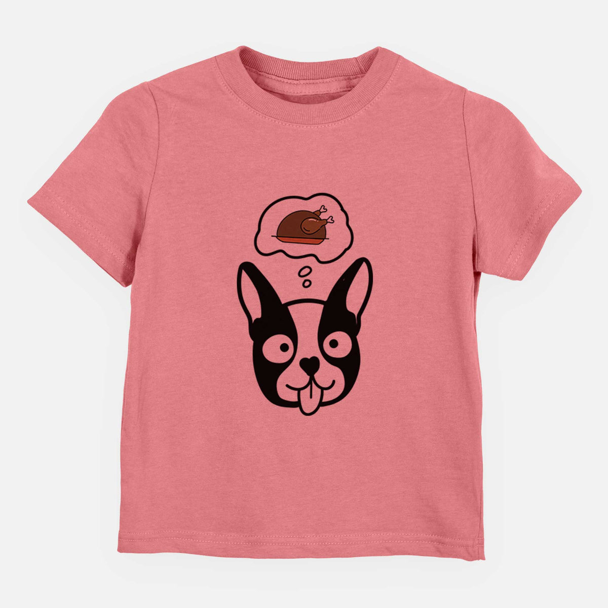 Turkey Thoughts Boston Terrier - Kids/Youth/Toddler Shirt