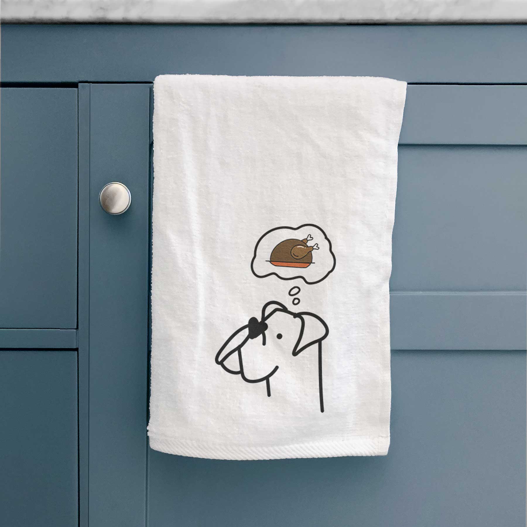 Turkey Thoughts Boxer - Decorative Hand Towel