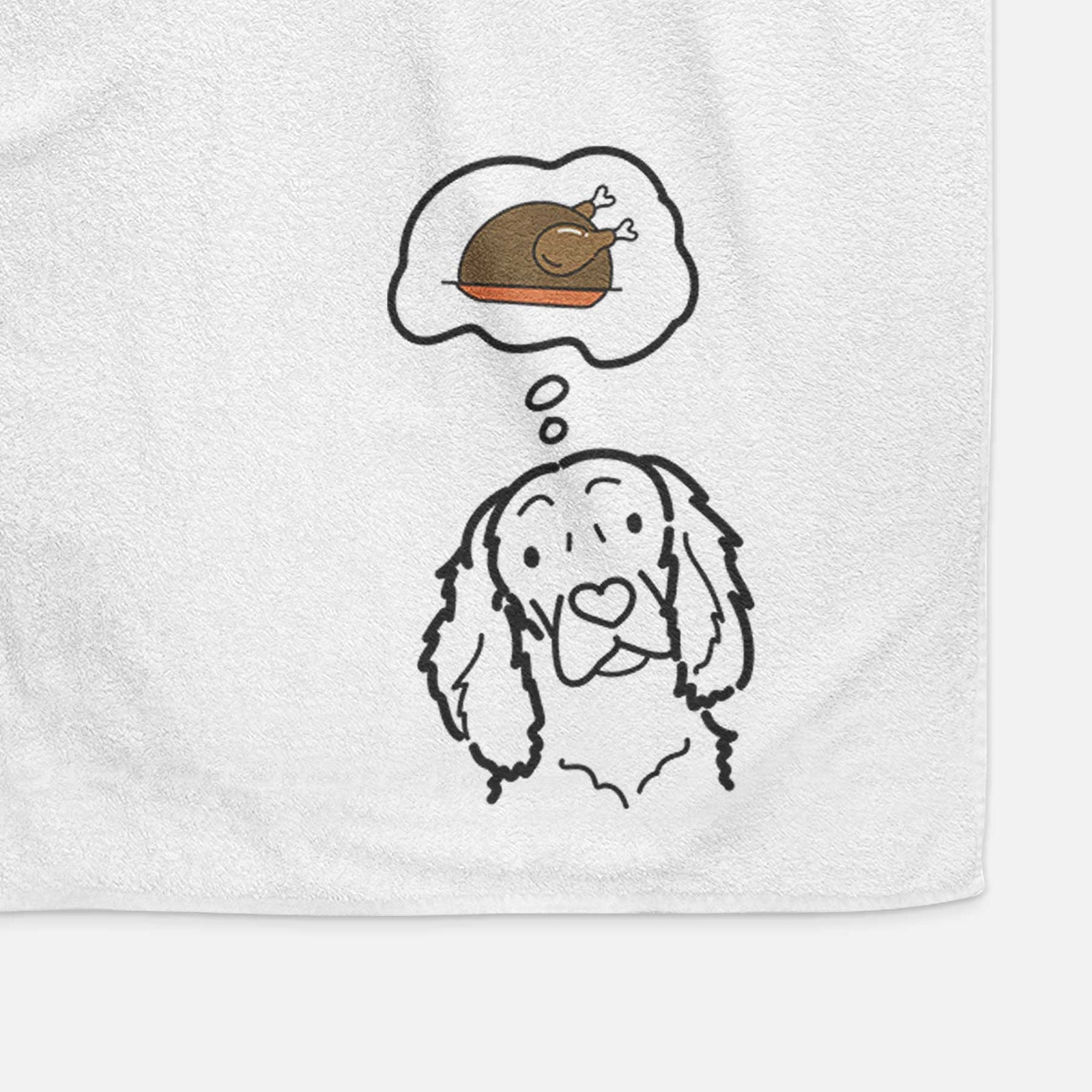 Turkey Thoughts Boykin Spaniel - Decorative Hand Towel