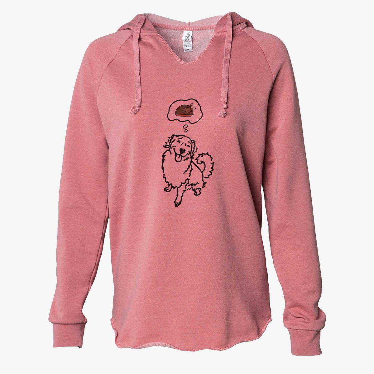 Turkey Thoughts Golden Retriever - Brinkley - Cali Wave Hooded Sweatshirt