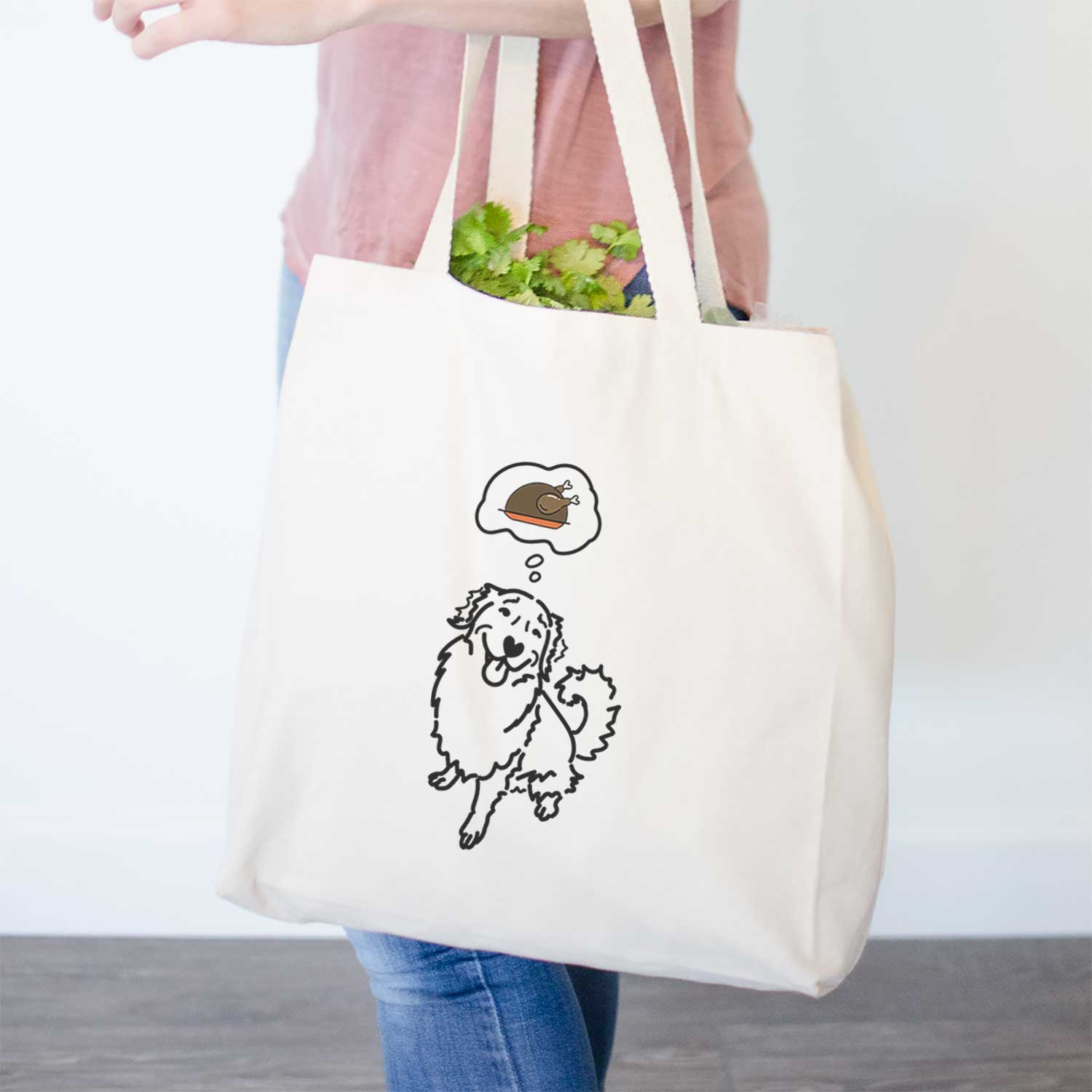 Turkey Thoughts Golden Retriever - Brinkley - Tote Bag