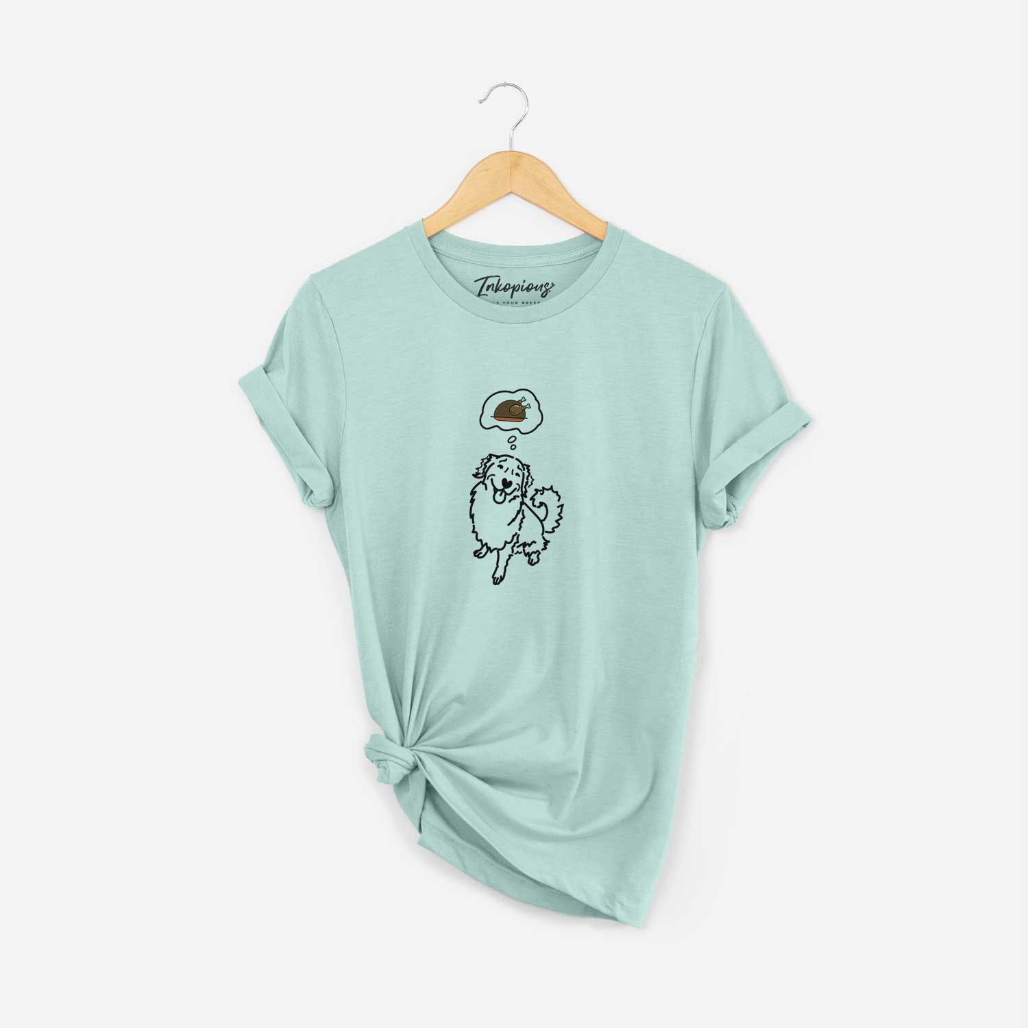 Turkey Thoughts Golden Retriever - Brinkley - Unisex Crewneck