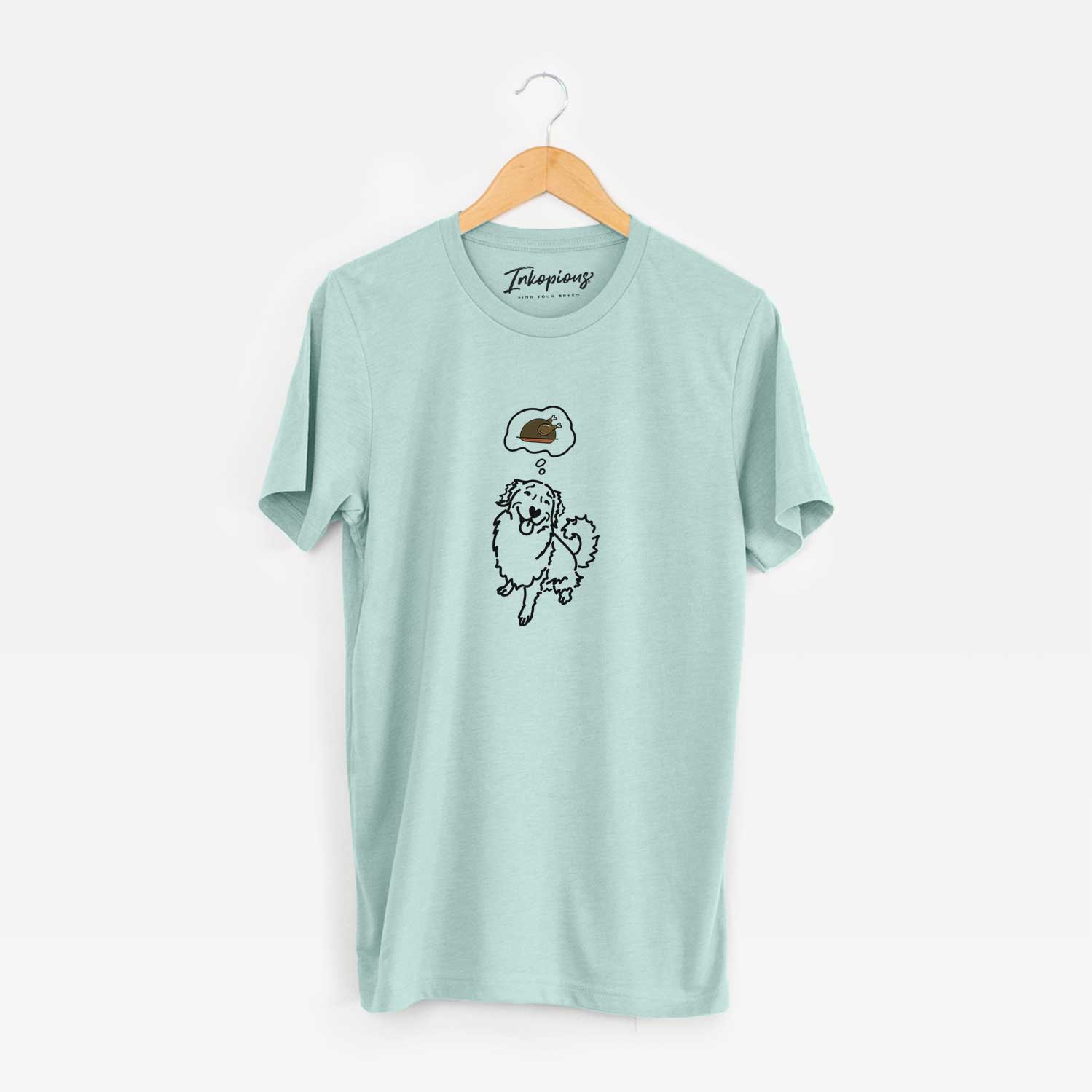 Turkey Thoughts Golden Retriever - Brinkley - Unisex Crewneck